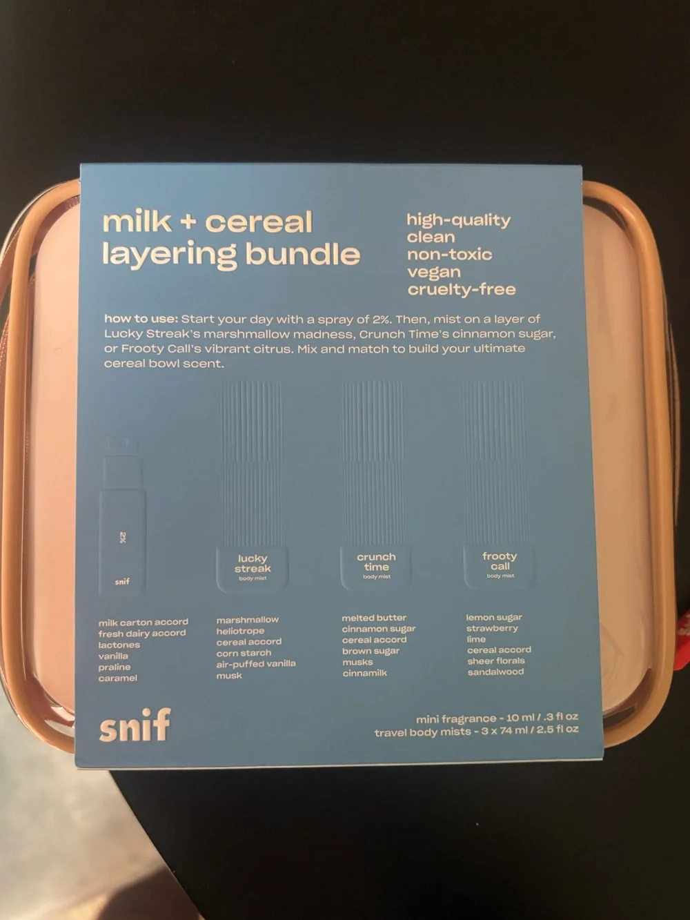 NIB Snif Milk + Cereal Layering Bundle!
